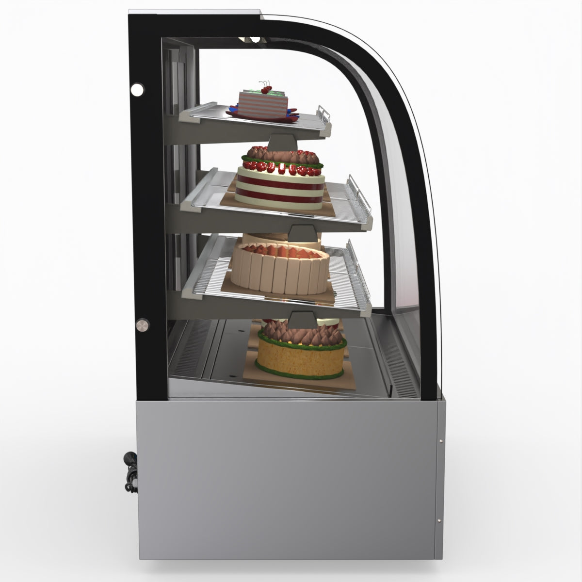 Bonvue SL840 Commercial Refrigerated Display Case - Perfect for Delis, Bakeries & Cafes to Showcase Fresh Food