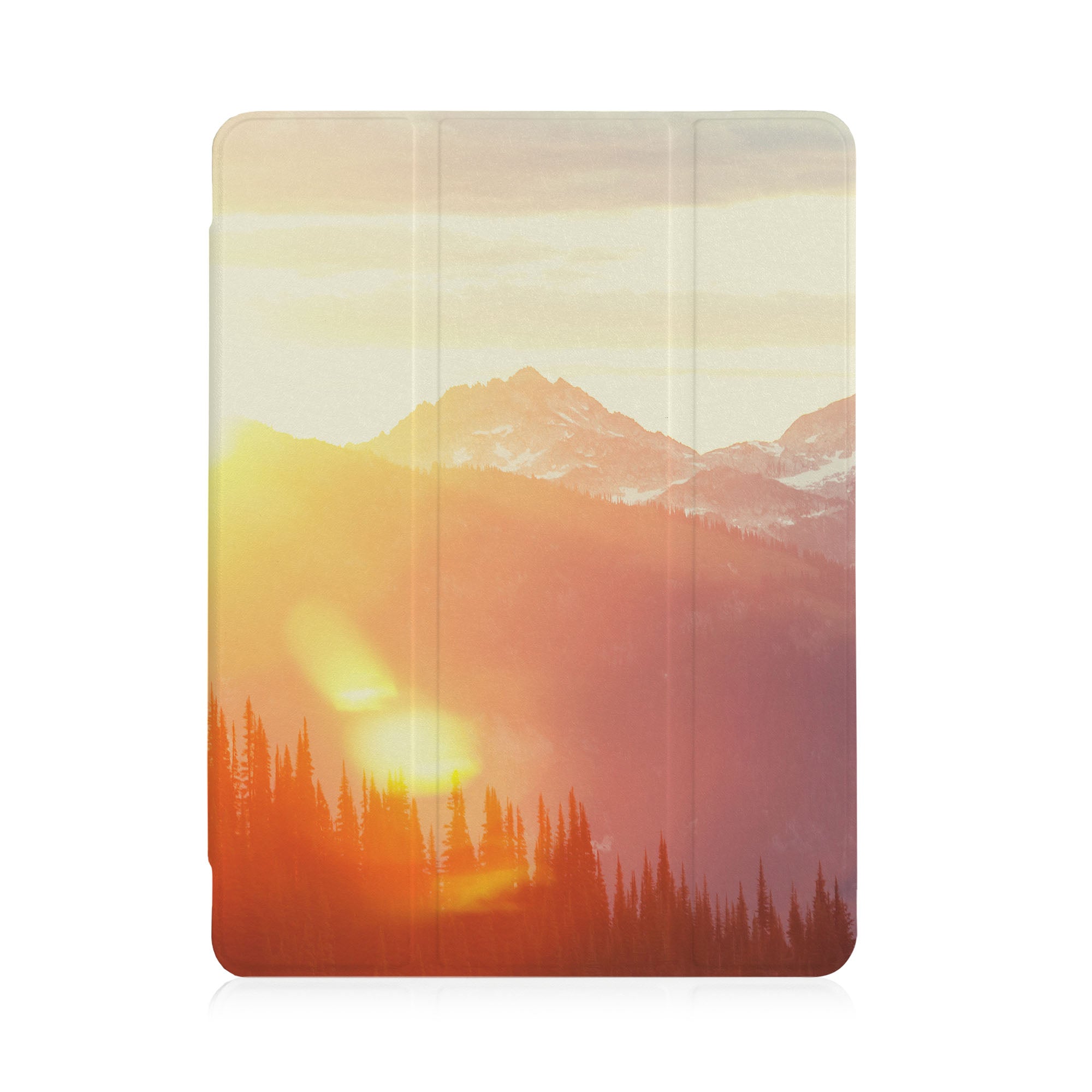 Premium iPad See-Through Case with Landscape View - Slim Protective Cover for iPad Air/Pro, Perfect for Work, Travel & Home Use