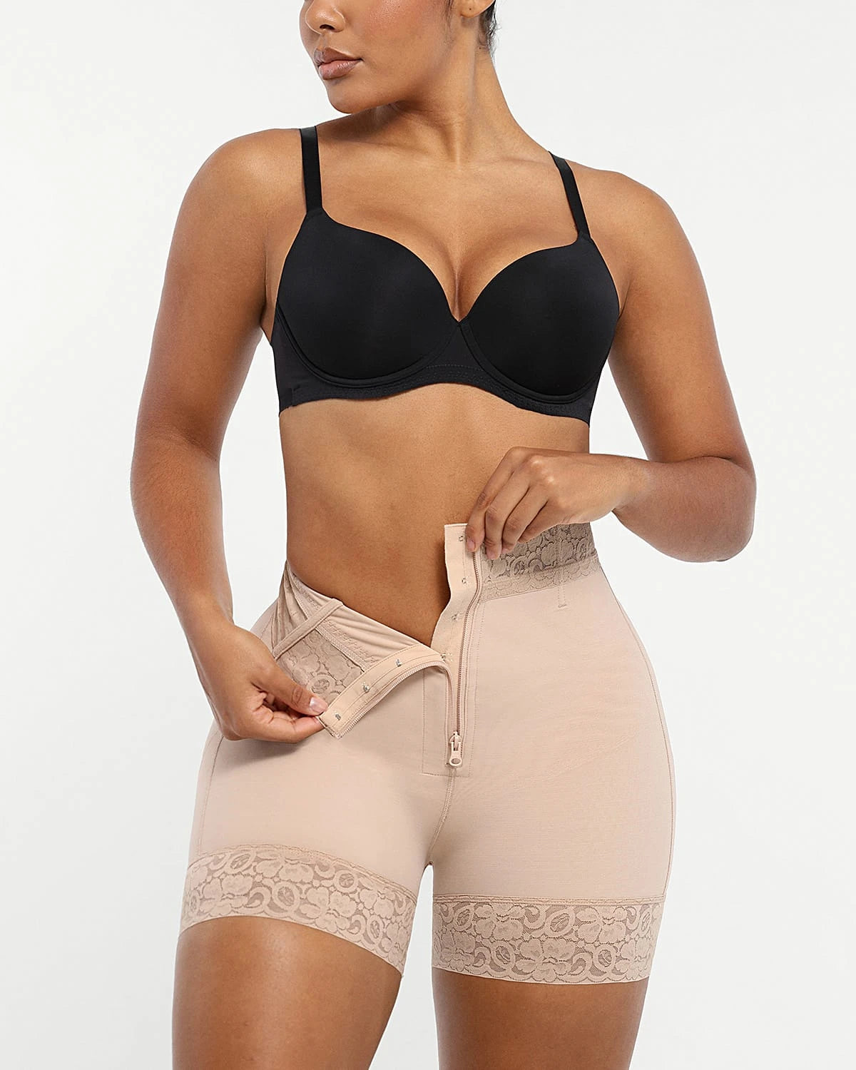 AirSlim® Mid Rise Steel Boned Butt Lifting Shapewear Shorts - Tummy Control & Body Shaper for Women - Perfect for Workout, Dress Wear & Everyday Comfort