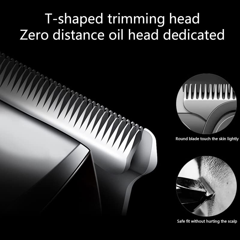 Professional Electric Hair Clipper & Trimmer with Zero Gap Technology, LED Display & 0mm Steel Blade - Barber-Grade Cutting Tool for Men's Haircuts, Beard Trimming & Home Grooming
