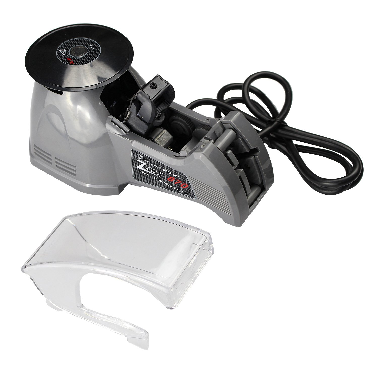 NSA Automatic Tape Dispenser - Heavy Duty Desktop Tape Cutter for Office, Warehouse & Shipping | Fits Multiple Users | Works with Sellotape & Packing Tape | Perfect for Packaging, Moving & Crafts (ZCUT-870)