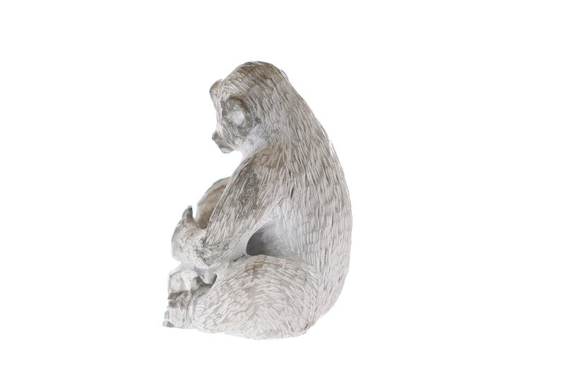 Authentic Colombian Emerald Rough Crystal Sculpture - Chimpanzee Monkey Collector's Item | Perfect for Home Decor, Gift, and Mineral Collection