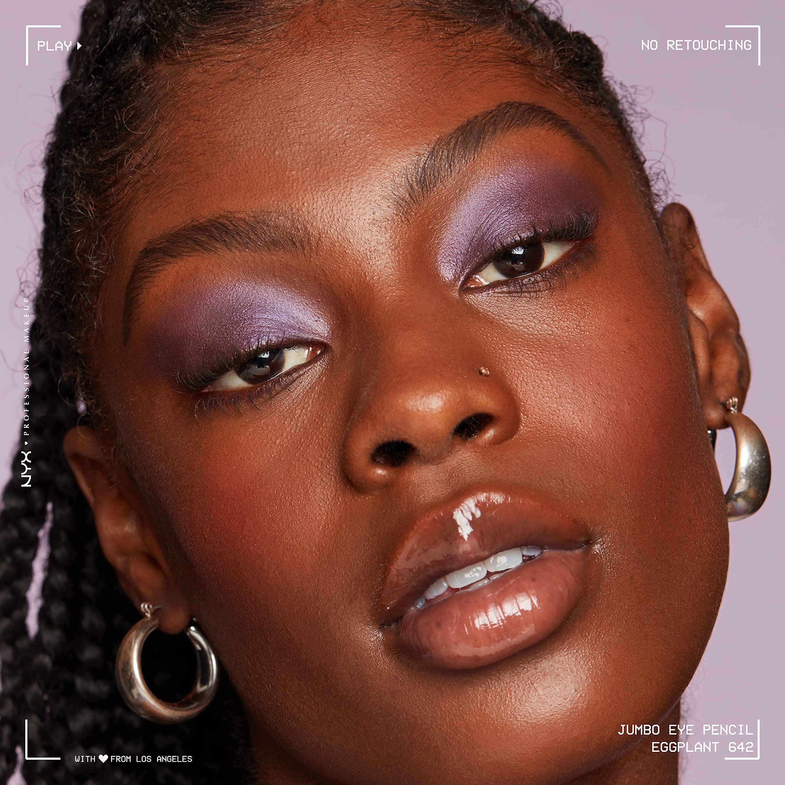 NYX Professional Makeup Jumbo Eye Pencil - Blendable Eyeshadow Stick & Eyeliner in Eggplant (Violet) | Long-Lasting, Creamy Formula for Smoky Eyes & Everyday Makeup Looks | Perfect for Day to Night Makeup Transition