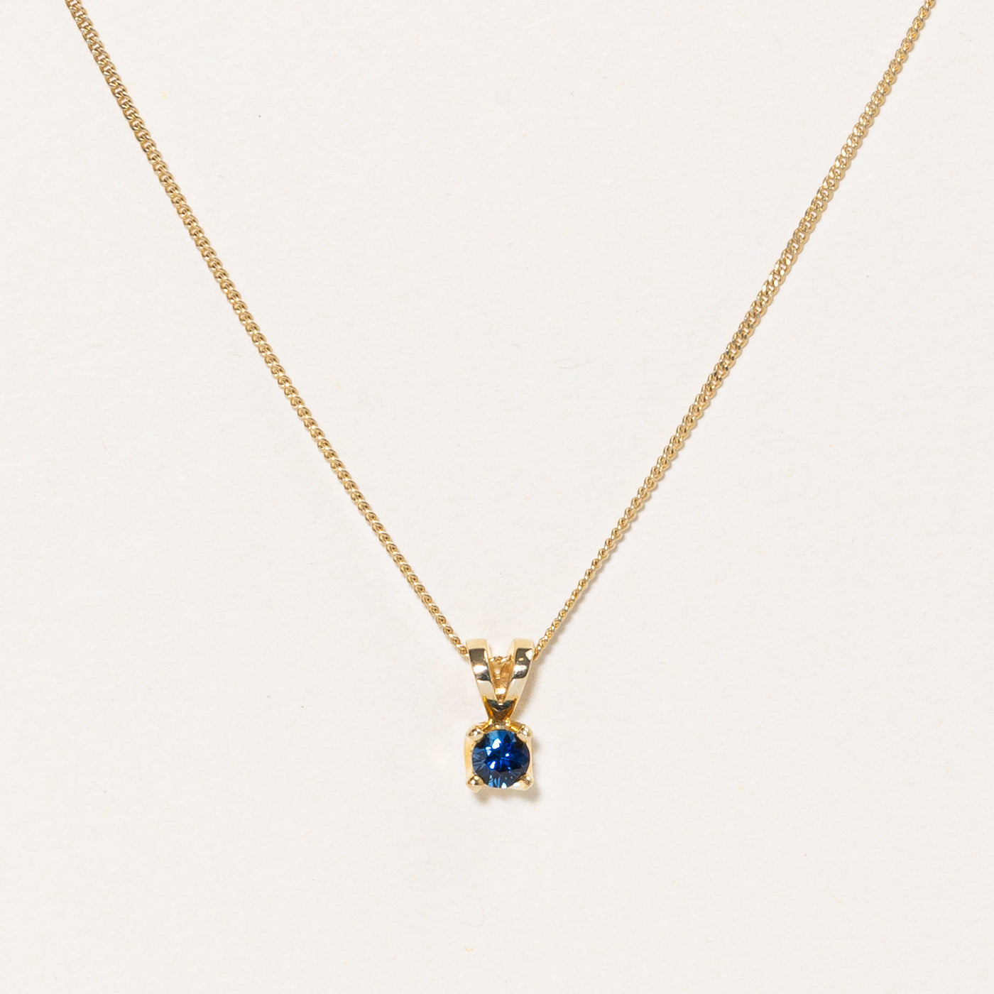 Birks' Sapphire Pendant & Necklace | 0.25ct Genuine Sapphire | 18K White Gold | Elegant Jewelry Gift for Women | Perfect for Anniversaries, Birthdays & Special Occasions