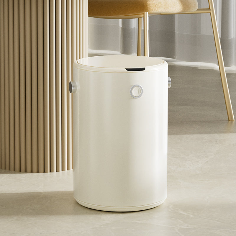 Retro Cream Style Sensor Trash Can with Full Range Motion Sensor & IPX4 Waterproof - Perfect for Kitchen, Bathroom, Office & Smart Home Decor
