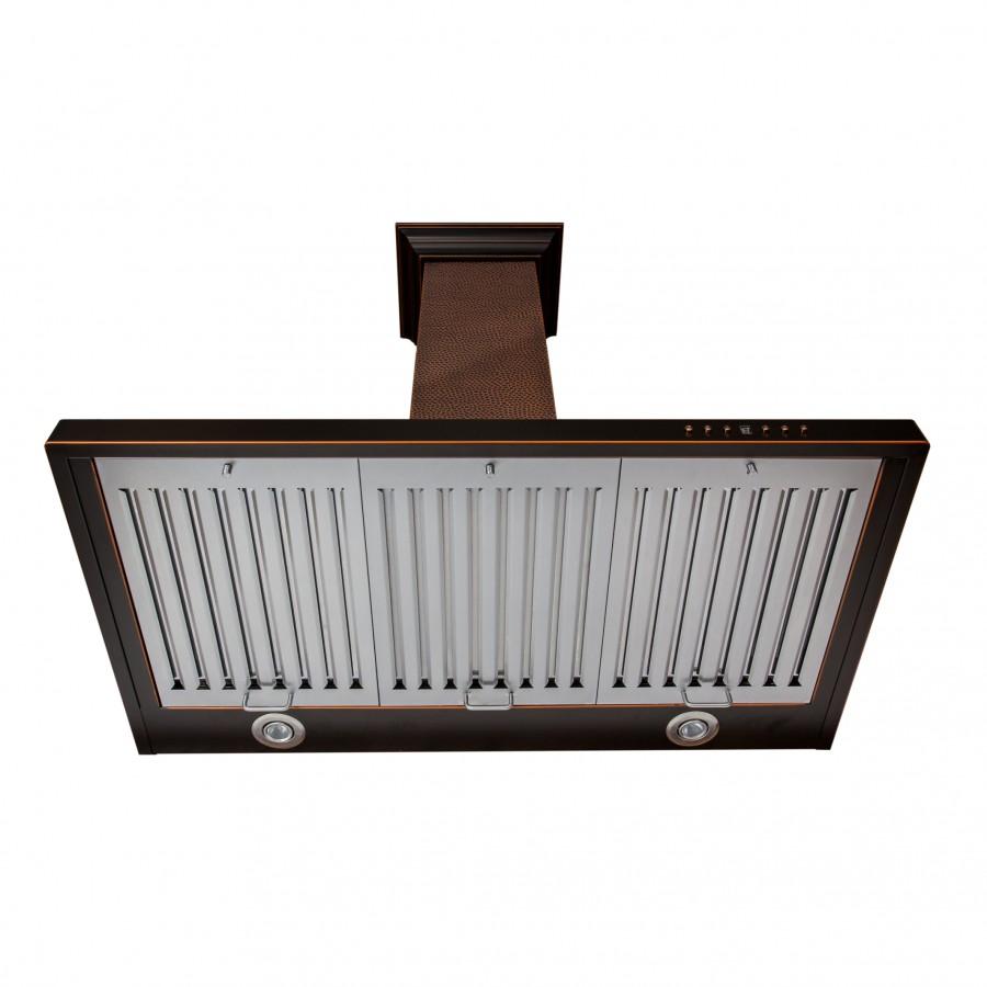 ZLINE Designer Series Hand Hammered Wall Mount Range Hood (8KBH) - Premium Stainless Steel Kitchen Ventilation for Modern Homes | Perfect for Gas Stoves, Cooking, and Smoke Removal
