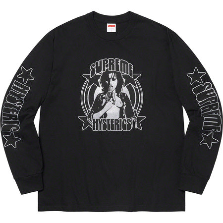Supreme Hysteric Glamour Long Sleeve T-Shirt Black | Streetwear Fashion for Men & Women | Perfect for Casual Wear, Concerts, and Urban Outfits