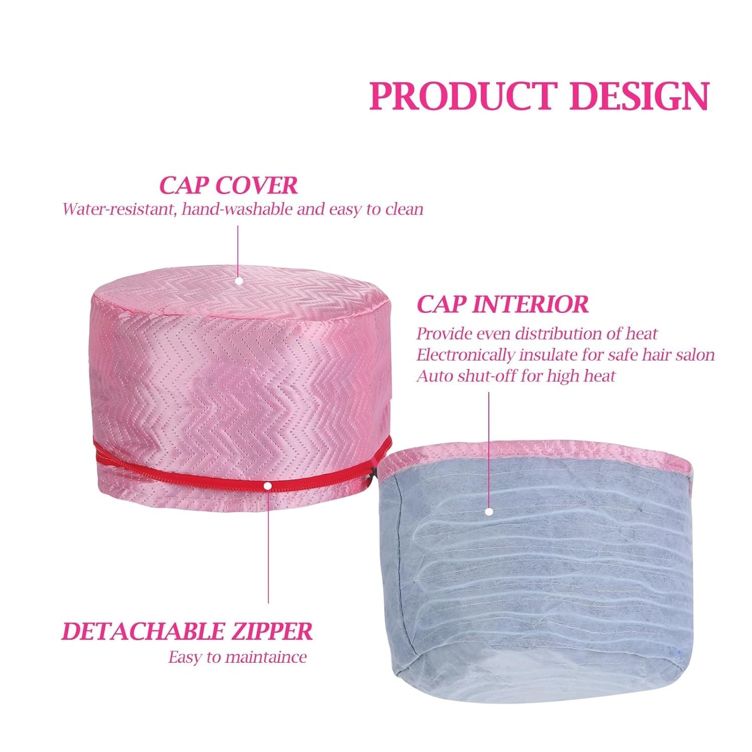 Sweetpea Fx Heat Cap for Deep Conditioning - Adjustable Hair Steamer for Natural Hair at Home, Premium Material for Deep Conditioner & Hot Oil Treatment - Perfect for Salon-Quality Hair Care & Relaxing Spa Days