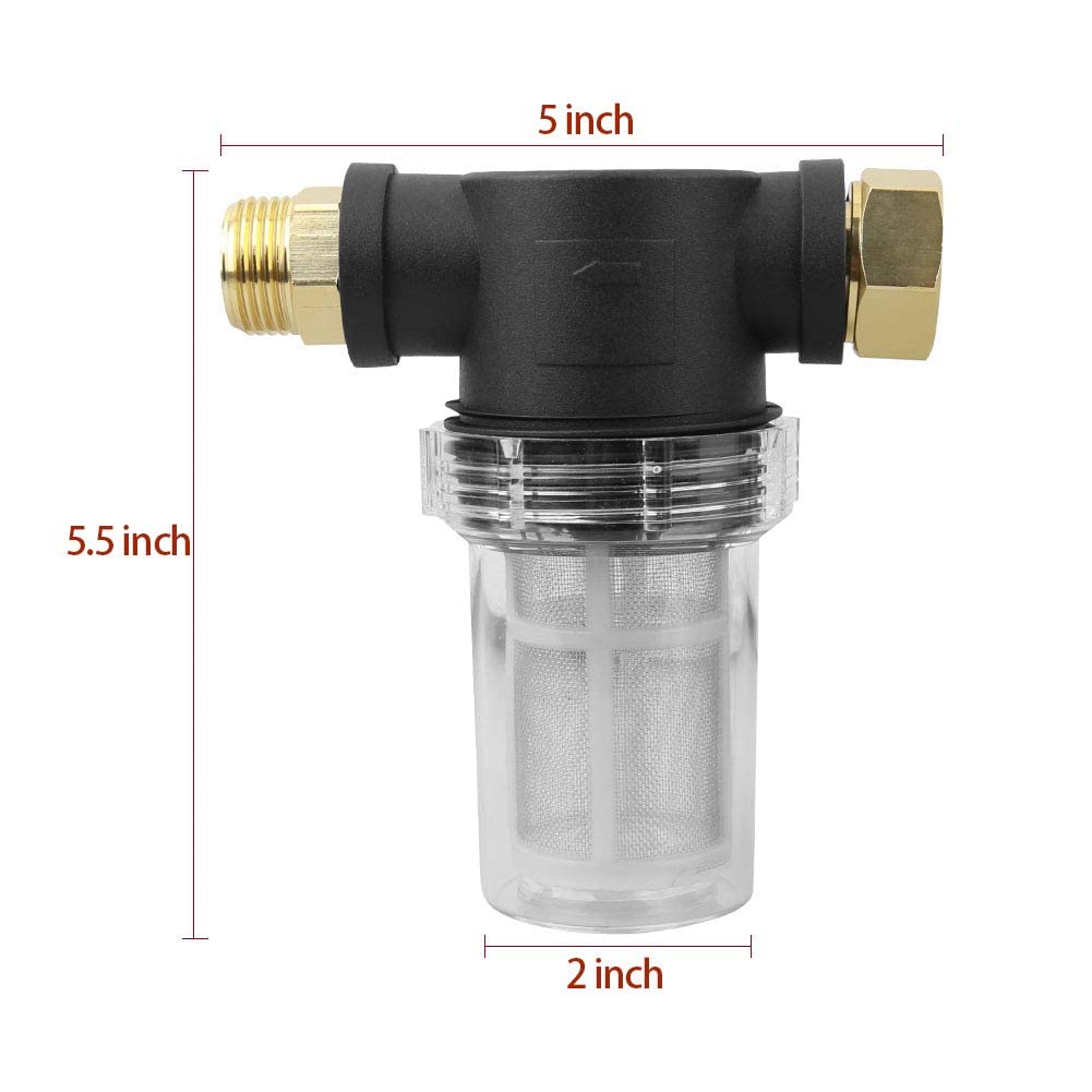 Sooprinse 4000 PSI High Pressure Washer Gun with Quick Connect Nozzles & Garden Hose Filter - Heavy Duty Power Washer Attachment for Driveway, Deck, Patio, and Car Cleaning