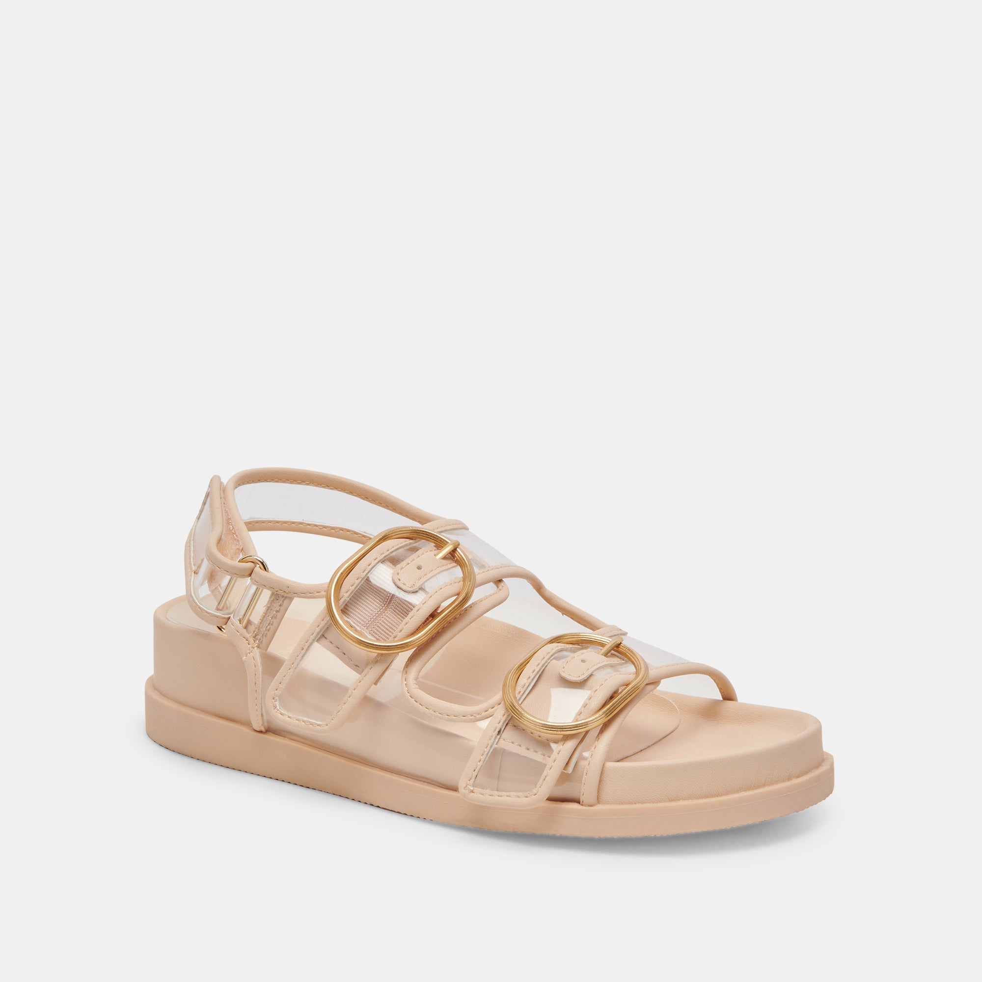 Starla Women's Crystal Vinyl Sandals - Elegant Gladiator Flat Sandals for Summer, Beach, and Casual Outfits
