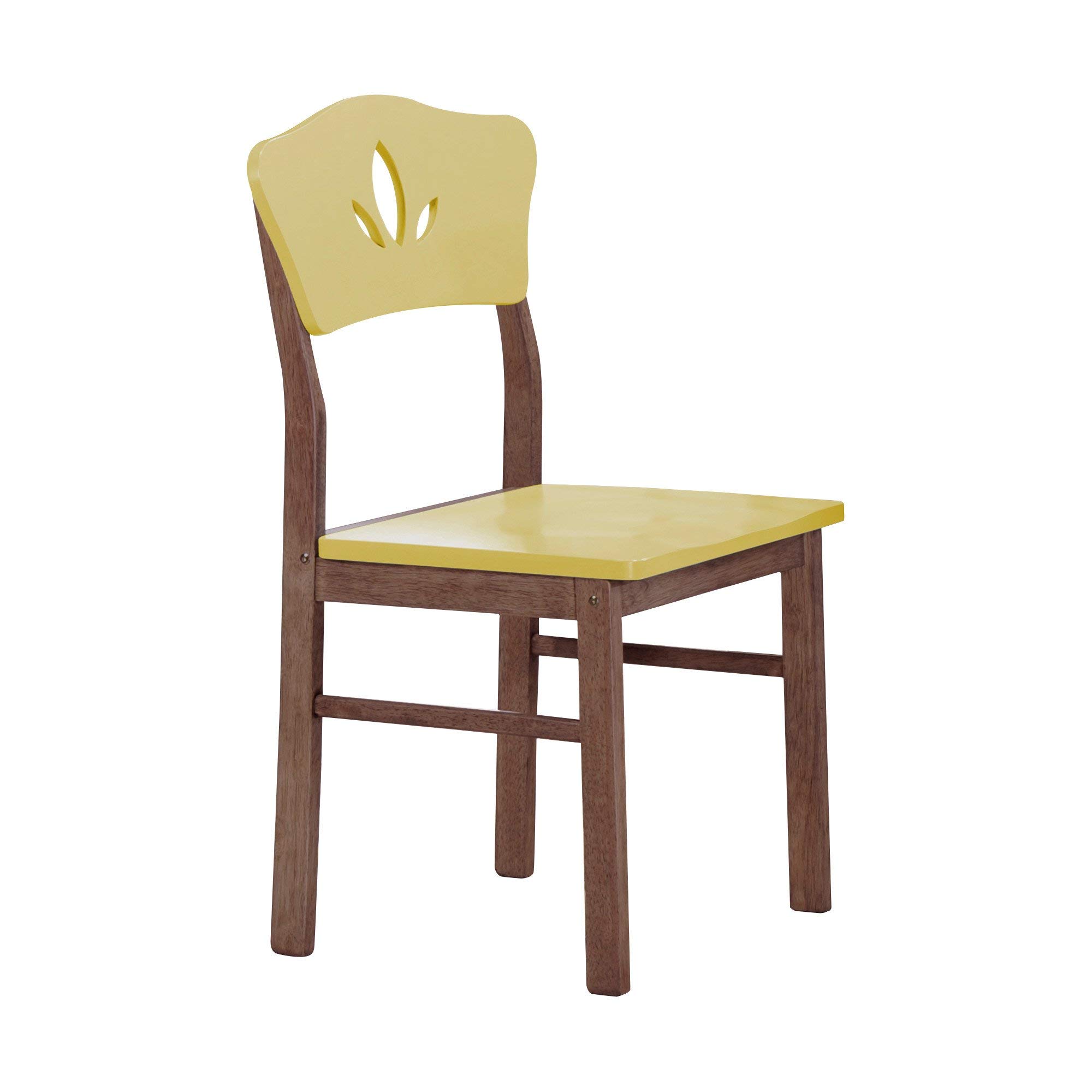 Kings Brand Furniture Dining Room Chairs - Set of 4 Yellow Kitchen Side Chairs for Dining Table, Breakfast Nook & Small Space Decor