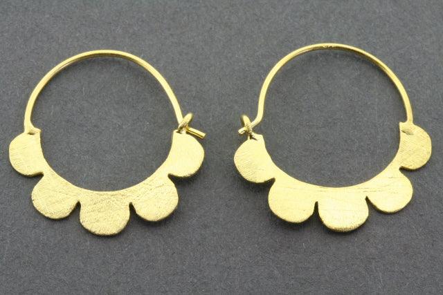Bobo Crescent Stud Earrings - Sterling Silver with 22K Gold Finish - Perfect for Everyday Wear & Special Occasions