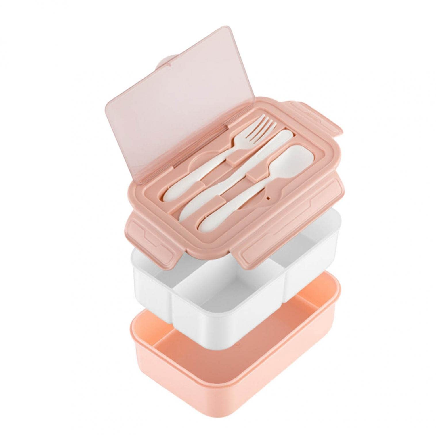 BaoFuBaoMei 2022 New Airtight Leakproof Bento Lunch Box Set - Food Storage Containers for Adults, Kids & Students - Perfect for School, Work, Office, Camping & Picnics