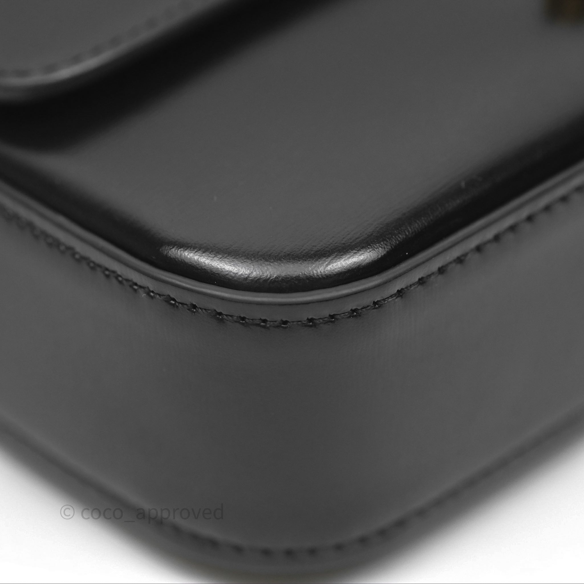 Celine Triomphe Shoulder Bag in Black Calfskin Leather - Luxury Designer Handbag for Women, Perfect for Work, Date Night & Special Occasions