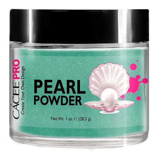 Cacee Pearl Powder Nail Art #74 Teal Pearl - Premium Nail Polish Dust for DIY Nail Designs, Perfect for Salon, Home Manicure & Nail Art Enthusiasts