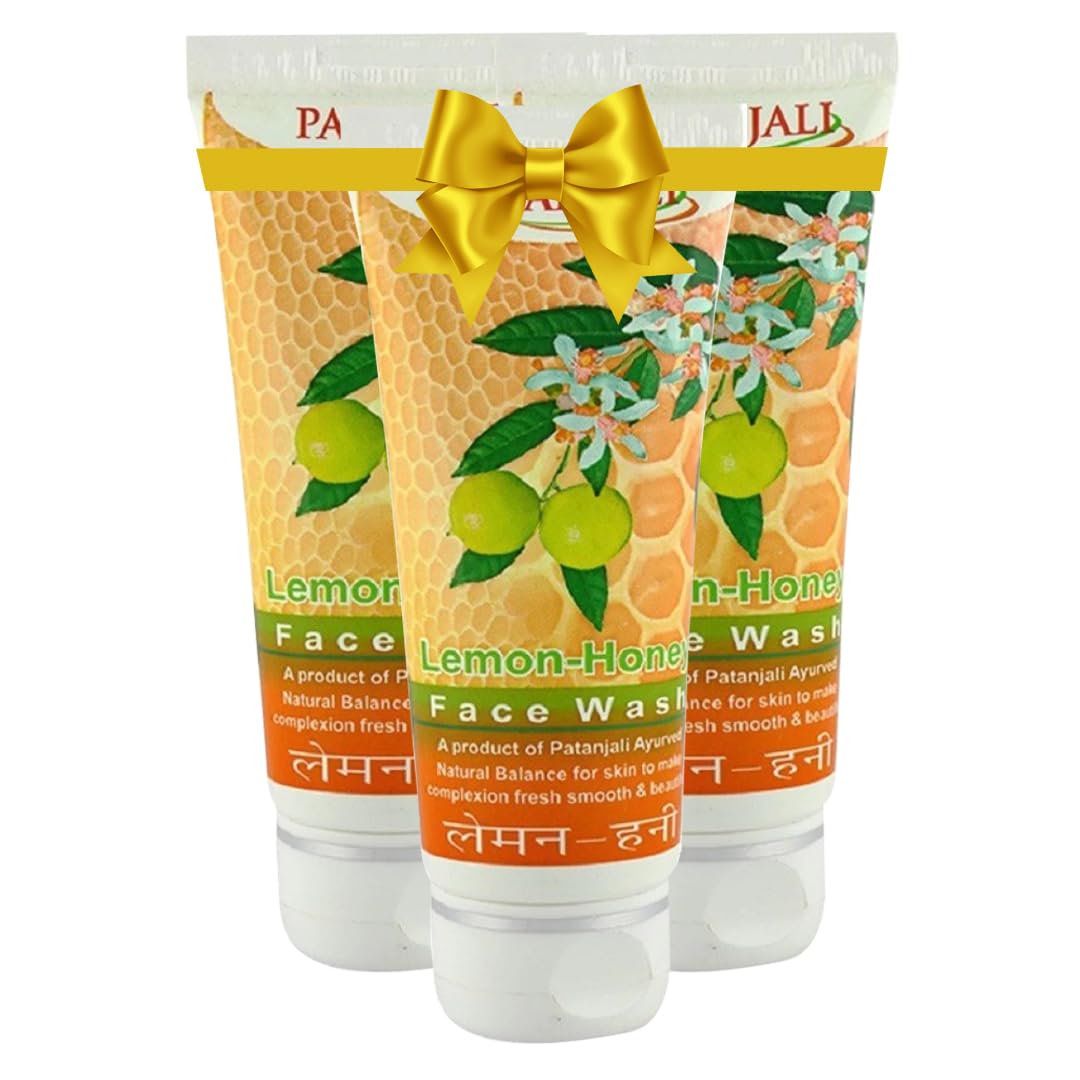 JV Saundrya Lemon Honey Face Wash (60g) - Pack of 3 | Natural Cleanser for Oily & Acne-Prone Skin | Daily Skincare Routine for Fresh & Glowing Face