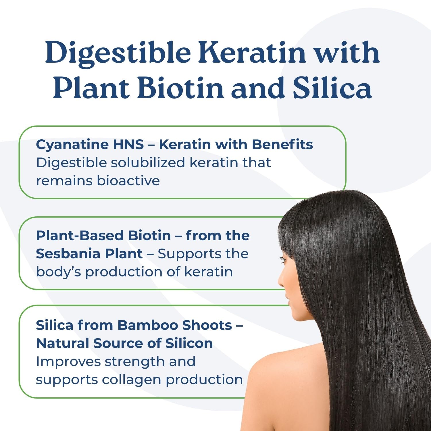 NatureCity True-HNS Hair, Nails & Skin Supplement with Cynatine Keratin & Plant-Based Biotin | Non-GMO Vegan Capsules for Fuller, Stronger Hair & Nails | 60 Veggie Capsules | Perfect for Daily Beauty Routine & Hair Growth Support