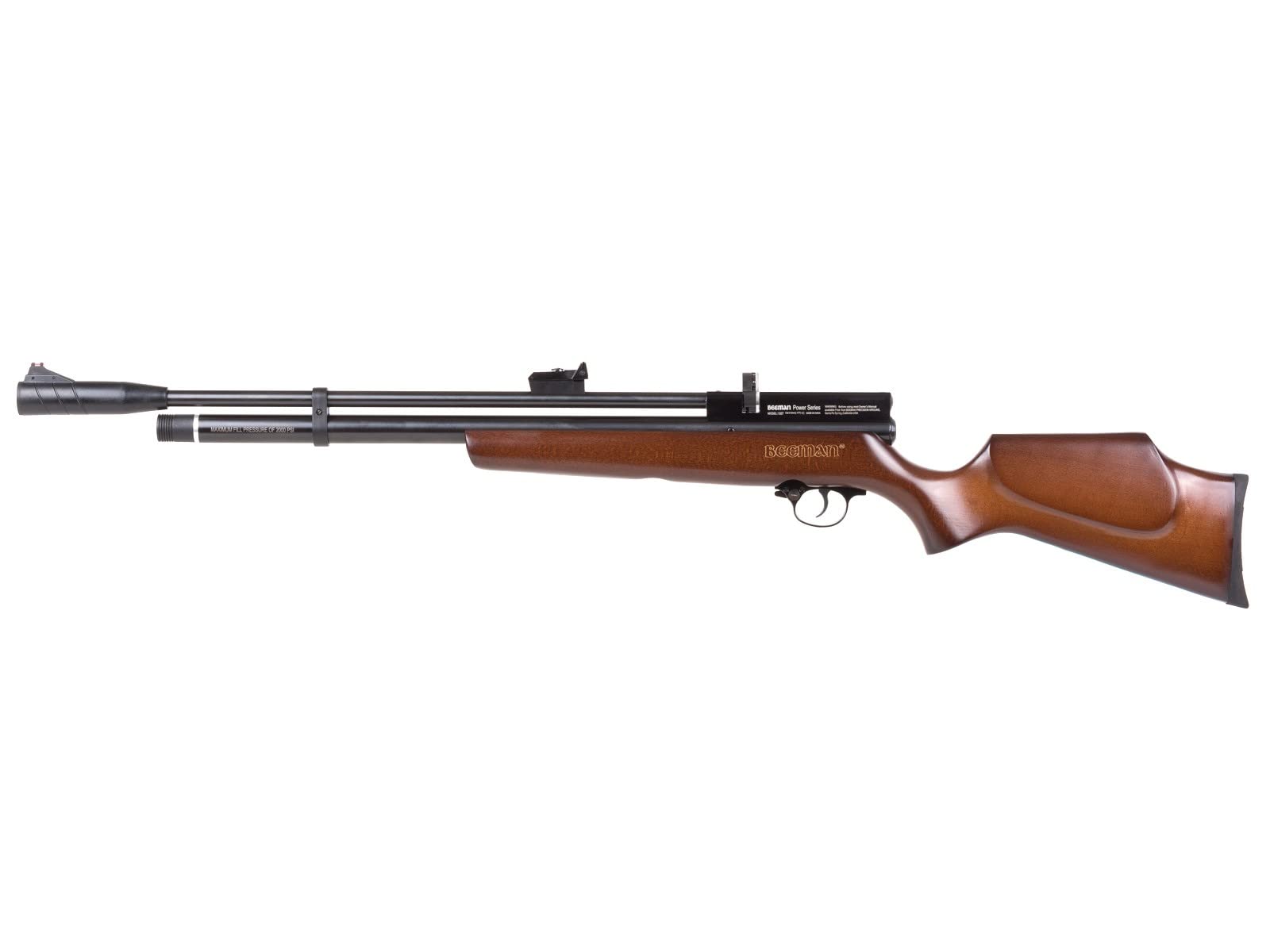 Beeman Chief II PCP Air Rifle .22 Caliber 2000 PSI with 10-Shot Magazine & Fiber Optic Sights - Hunting, Pest Control & Target Shooting