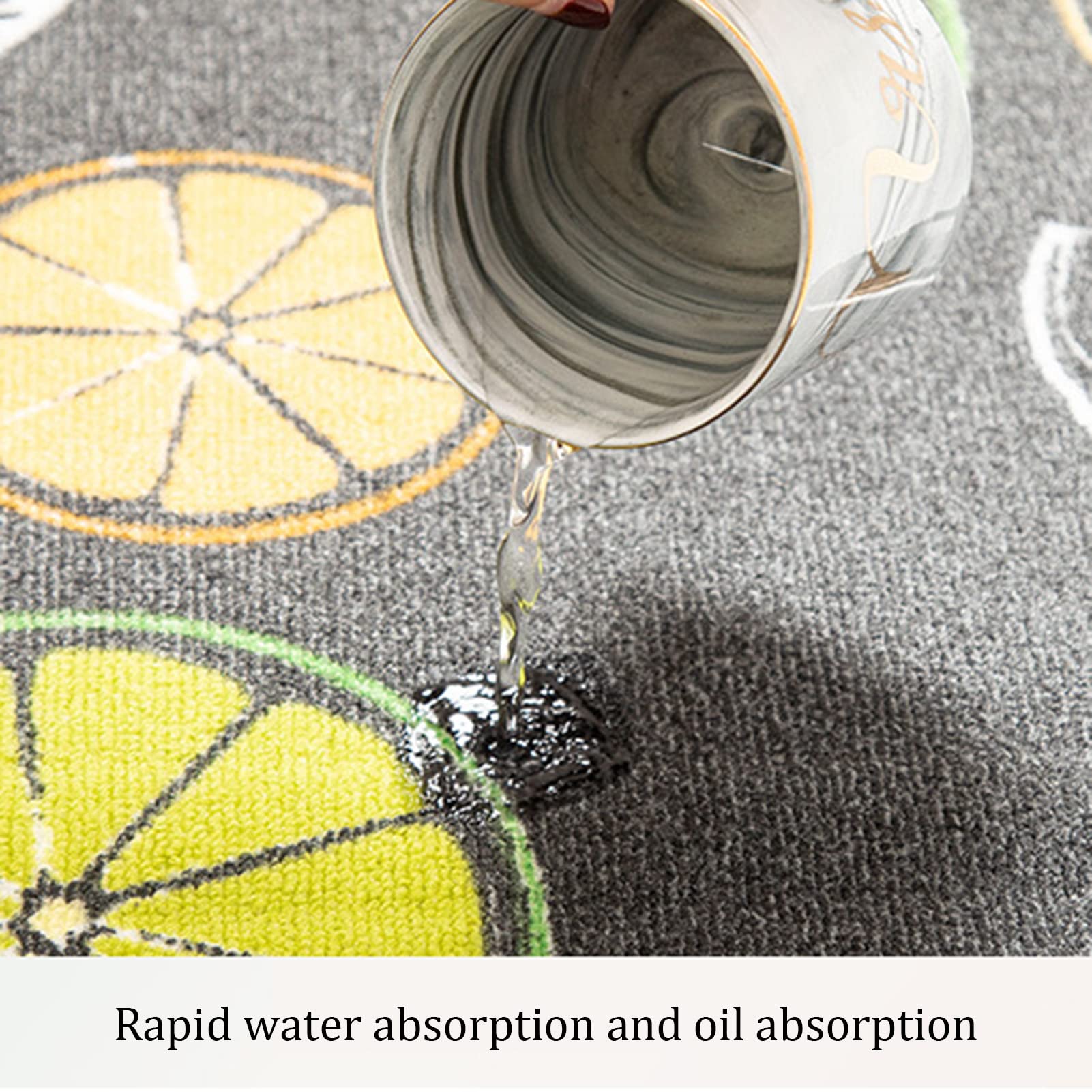 Non-Slip Kitchen Mats Set of 2 - Cushioned Floor Rugs for Comfort & Safety - Washable Kitchen Runner Rugs (40x60cm + 40x120cm) by Mat-F - Perfect for Entryway, Cooking Area & High-Traffic Zones