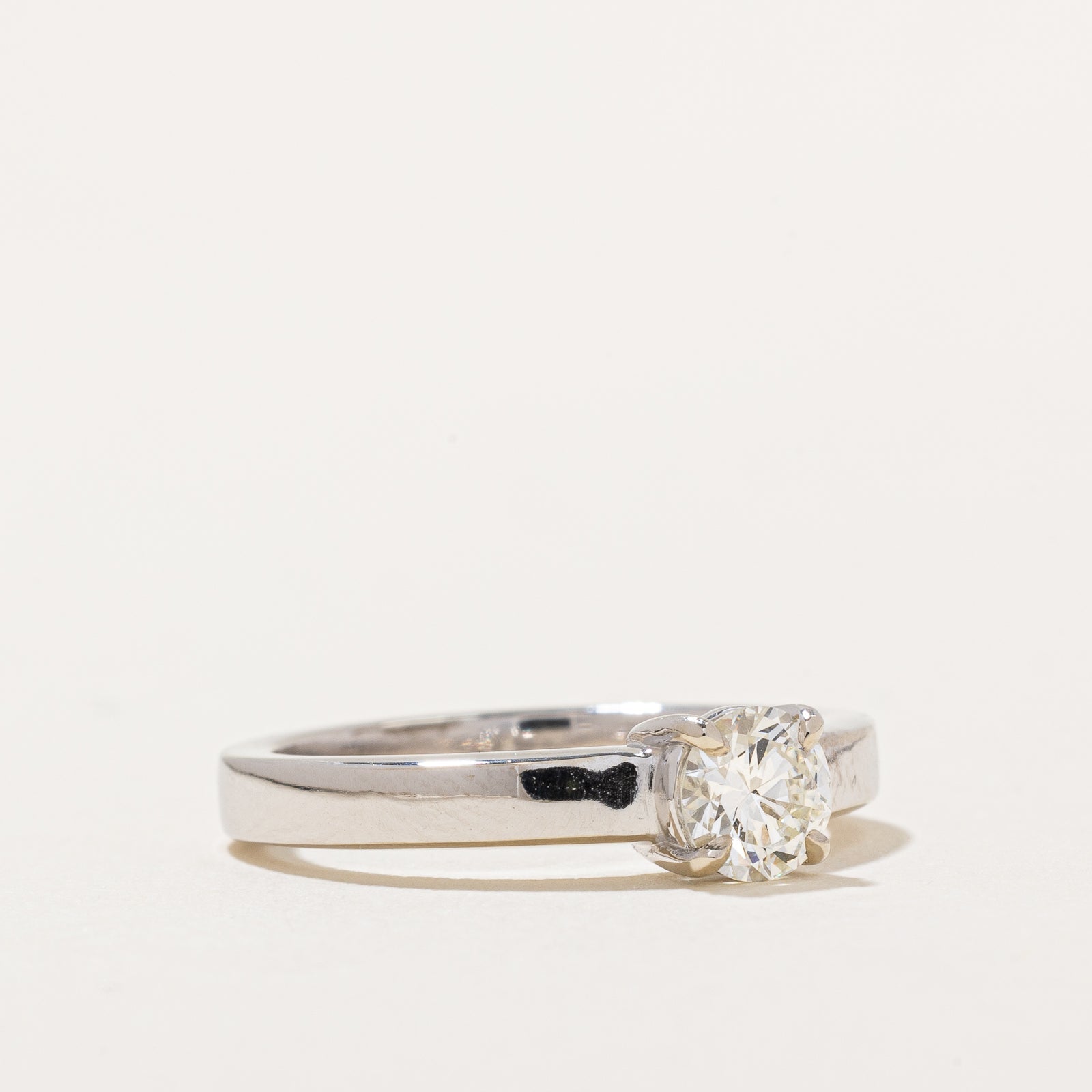 GIA Certified Diamond Engagement Ring - 0.67ct Round Cut Solitaire in Platinum (Size 6.75) | 100 Ways to Propose | Perfect for Anniversaries & Romantic Surprises