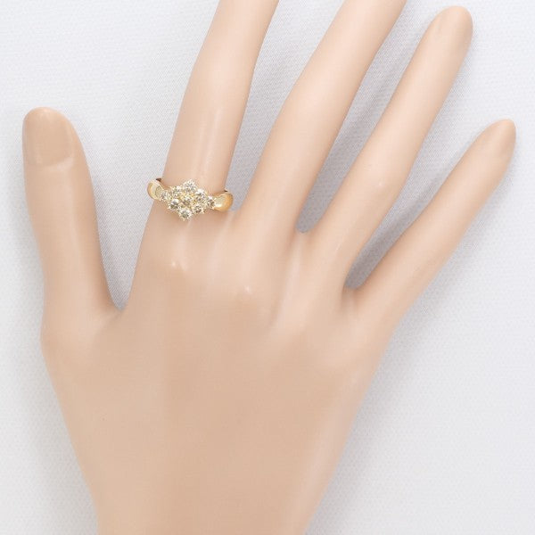 18K Yellow Gold Brown Diamond Ring for Women - Elegant Vintage Style Engagement & Wedding Band - Perfect for Anniversaries, Proposals & Special Occasions