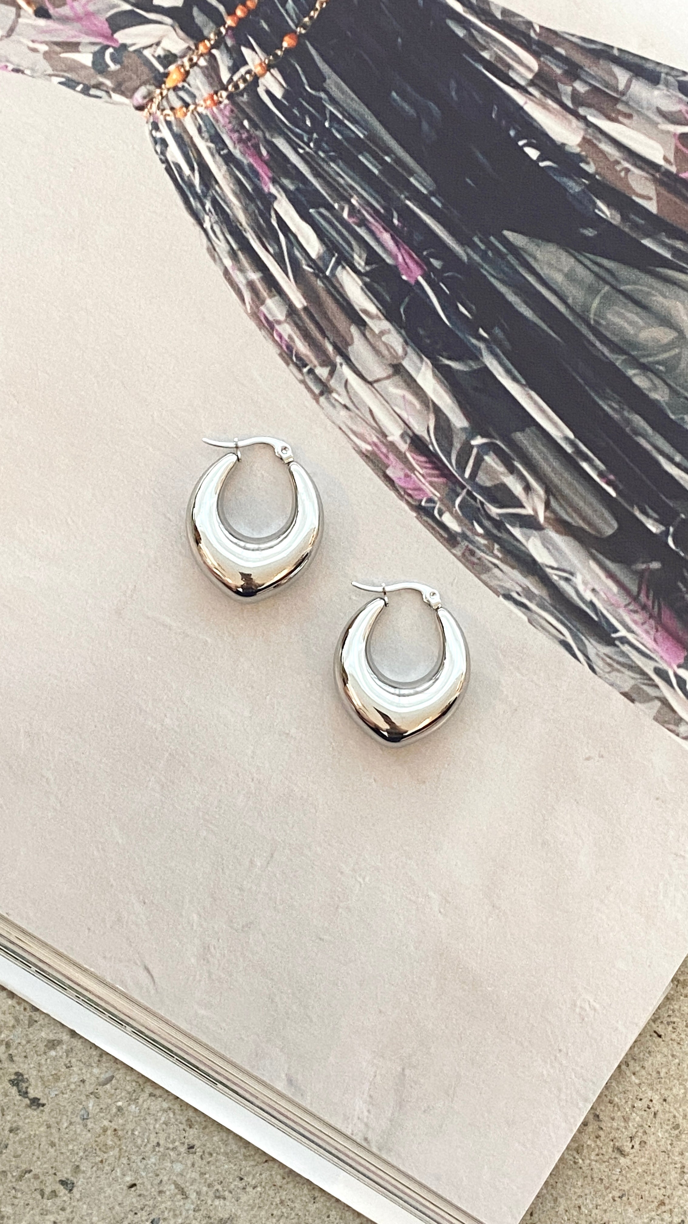 Stylish Arya Hoop Earrings for Women - 925 Sterling Silver Dangle Hoops - Perfect for Parties, Weddings & Everyday Wear