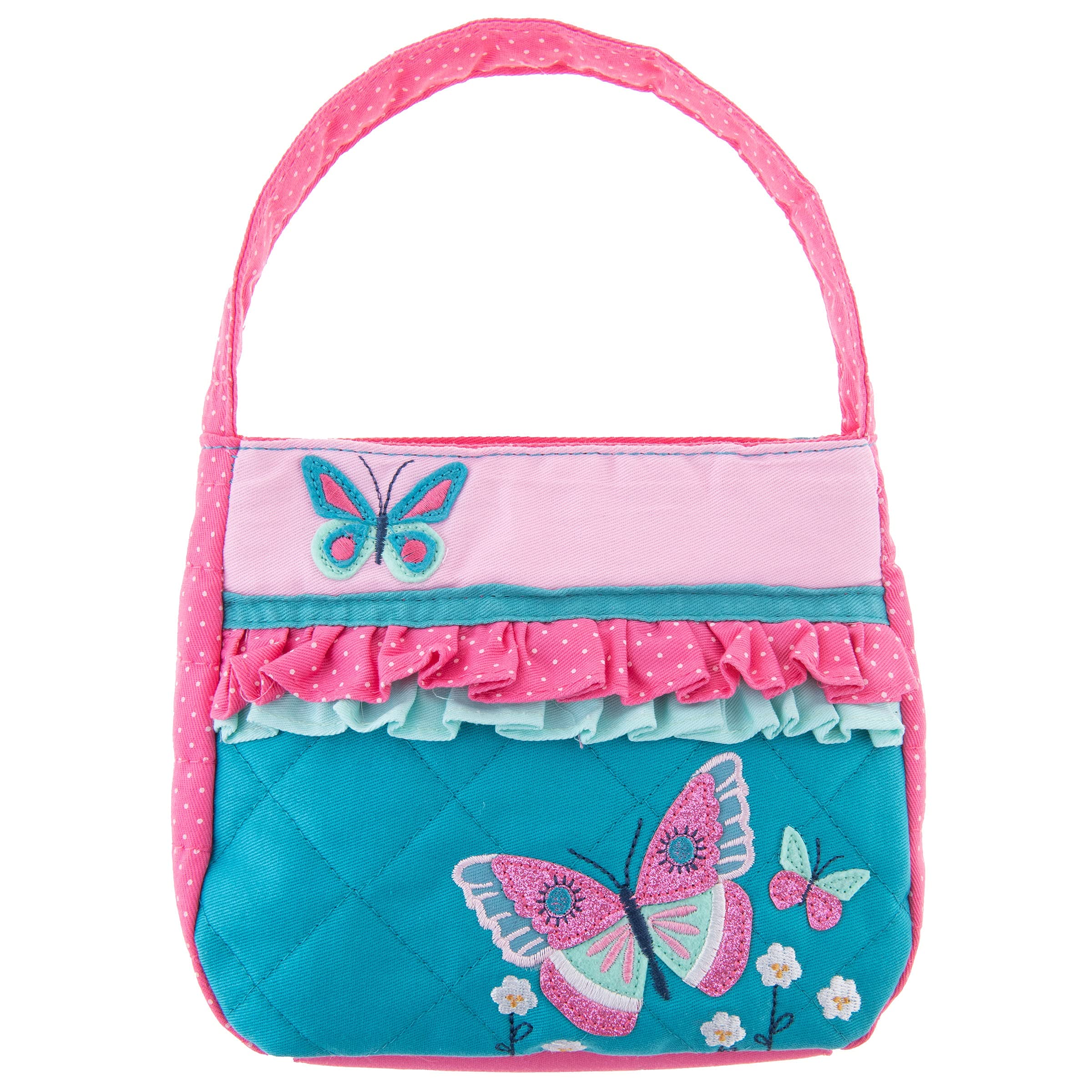 Stephen Joseph Little Girls Quilted Purse - Cute Toddler Handbag for Kids Age 3-8 | Perfect for Dress-Up, Birthday Gifts & Pretend Play