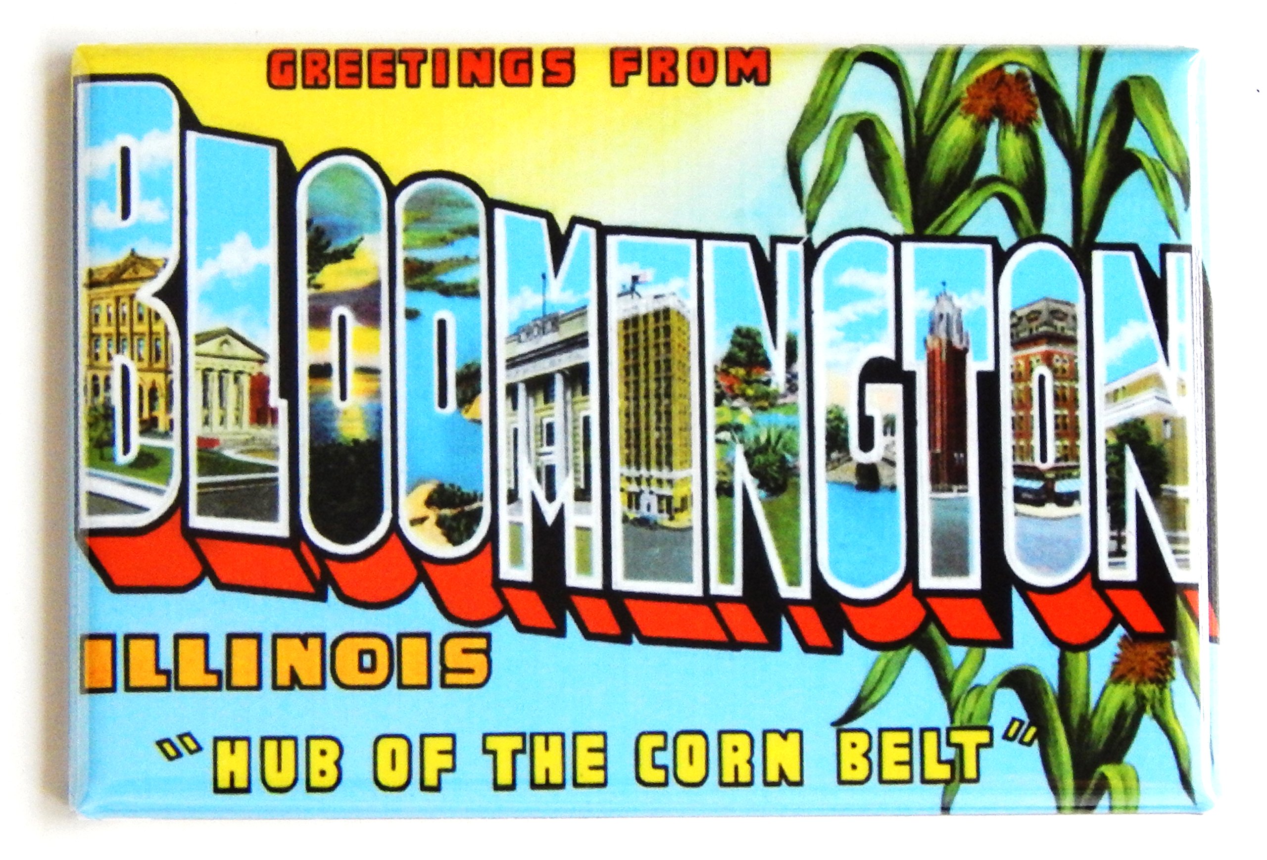 Bloomington Illinois Souvenir Fridge Magnet - 2.5 x 3.5 Inch Collectible Travel Gift - Perfect for Refrigerators, Lockers & Office Decor