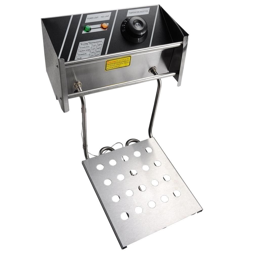 GHP 6-Liter 2500W Commercial Stainless Steel Deep Fryer with Basket & Lid - Perfect for Restaurants, Food Trucks & Home Kitchen Use