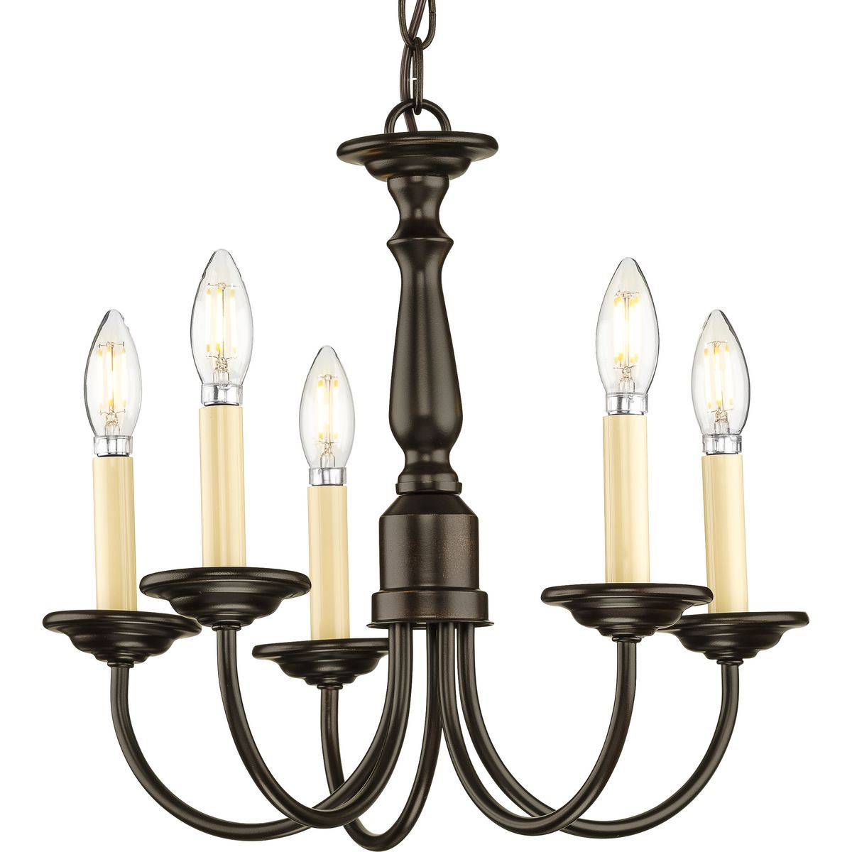 5-Light Chandelier Fixture - Modern Crystal Ceiling Lighting for Dining Room, Bedroom & Living Room - Elegant Home Decor Lighting Solution
