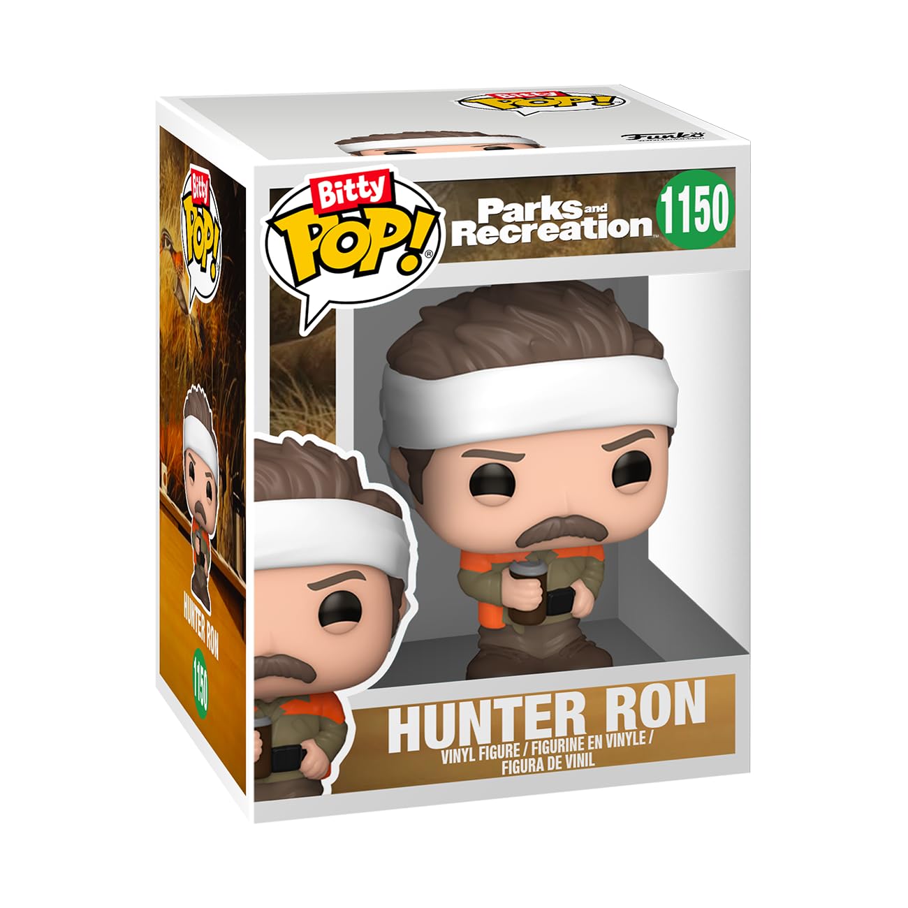 Funko Bitty POP! Parks & Recreation 4-Pack - Leslie The Riveter, Hunter Ron, Janet Snakehole + Mystery Figure & Mini (2.2cm) - Collectible Vinyl Figures for TV Show Fans, Office Decor, Gift for Parks & Rec Lovers