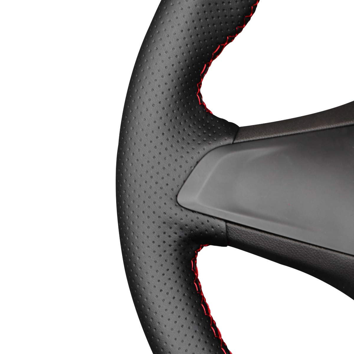 Premium Hand-Stitched Microfiber Leather Steering Wheel Cover for Opel Astra K, Corsa E, Crossland X, Grandland X, Insignia CT B, Karl & Zafira C - Anti-Slip Grip & Comfort Driving Accessory for Daily Commute & Road Trips