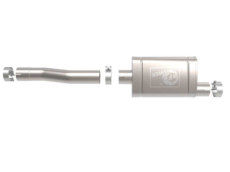 aFe 409 Stainless Steel Muffler Upgrade Pipe for 2020-2021 GM Trucks with V8 6.2L Engine - Performance Exhaust System for Off-Roading & Towing
