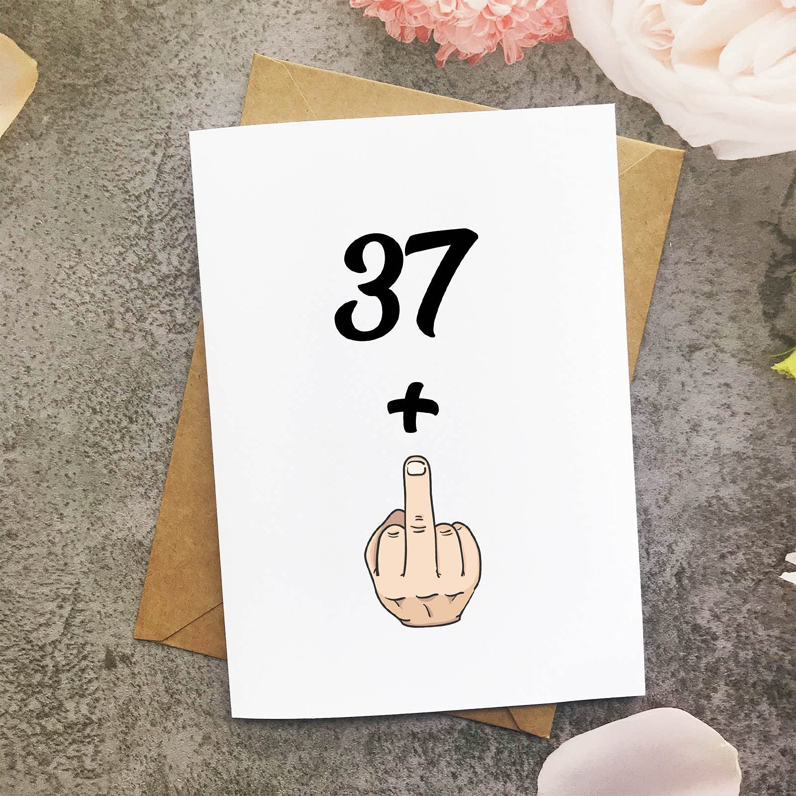 Funny 38th Birthday Card for Women & Men - Hilarious 37+1 Years Old Joke Gift Card - Perfect for Birthday Parties, Office Celebrations & Milestone Surprises