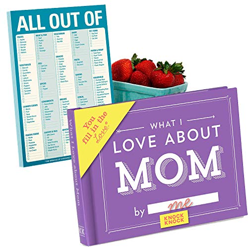 Gift Love Book & Grocery List Notepad - Perfect for Romantic Gifts, Shopping Organization & Daily Planning