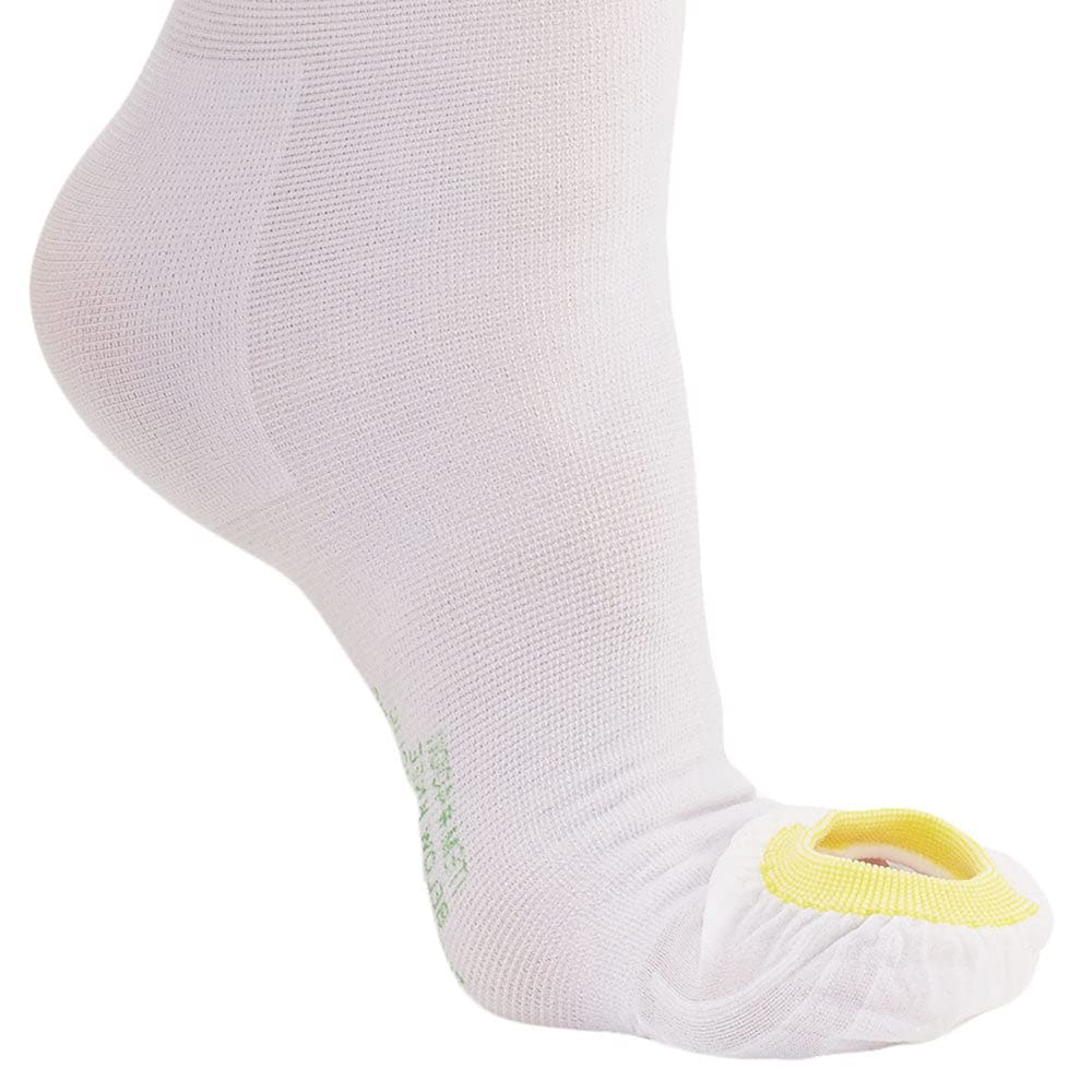 Ames Walker AW Style 400 18mmHg Anti-Embolism Knee High Compression Stockings for Women & Men - White Small - Medical Grade Support for Circulation, Travel & Post-Surgery Recovery