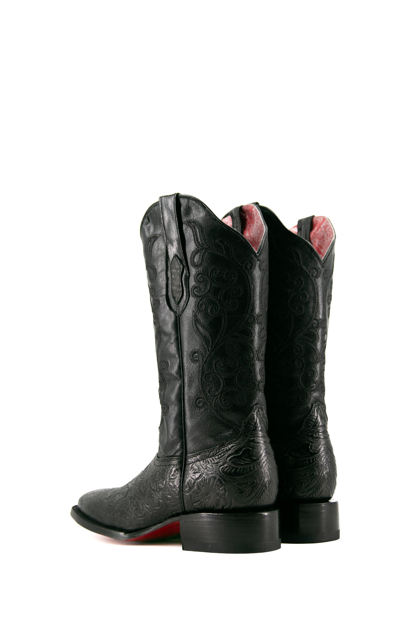 Tamaya Square Toe Red Bottom Cowgirl Boots for Women - Western Fashion Ankle Booties with Block Heel | Perfect for Country Concerts, Rodeos & Night Out