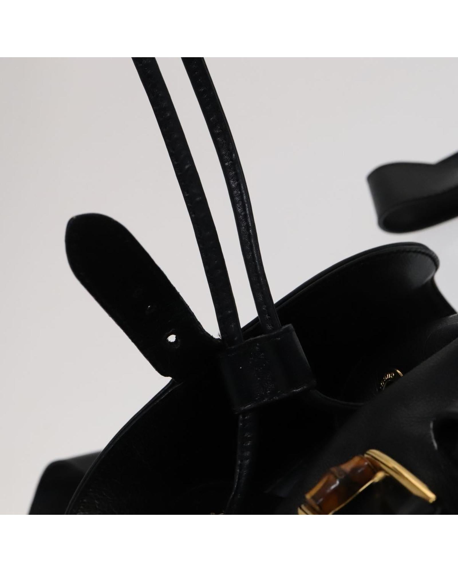 Premium Genuine Leather Backpack with Bamboo Handle - Stylish & Durable for Travel, Work & School