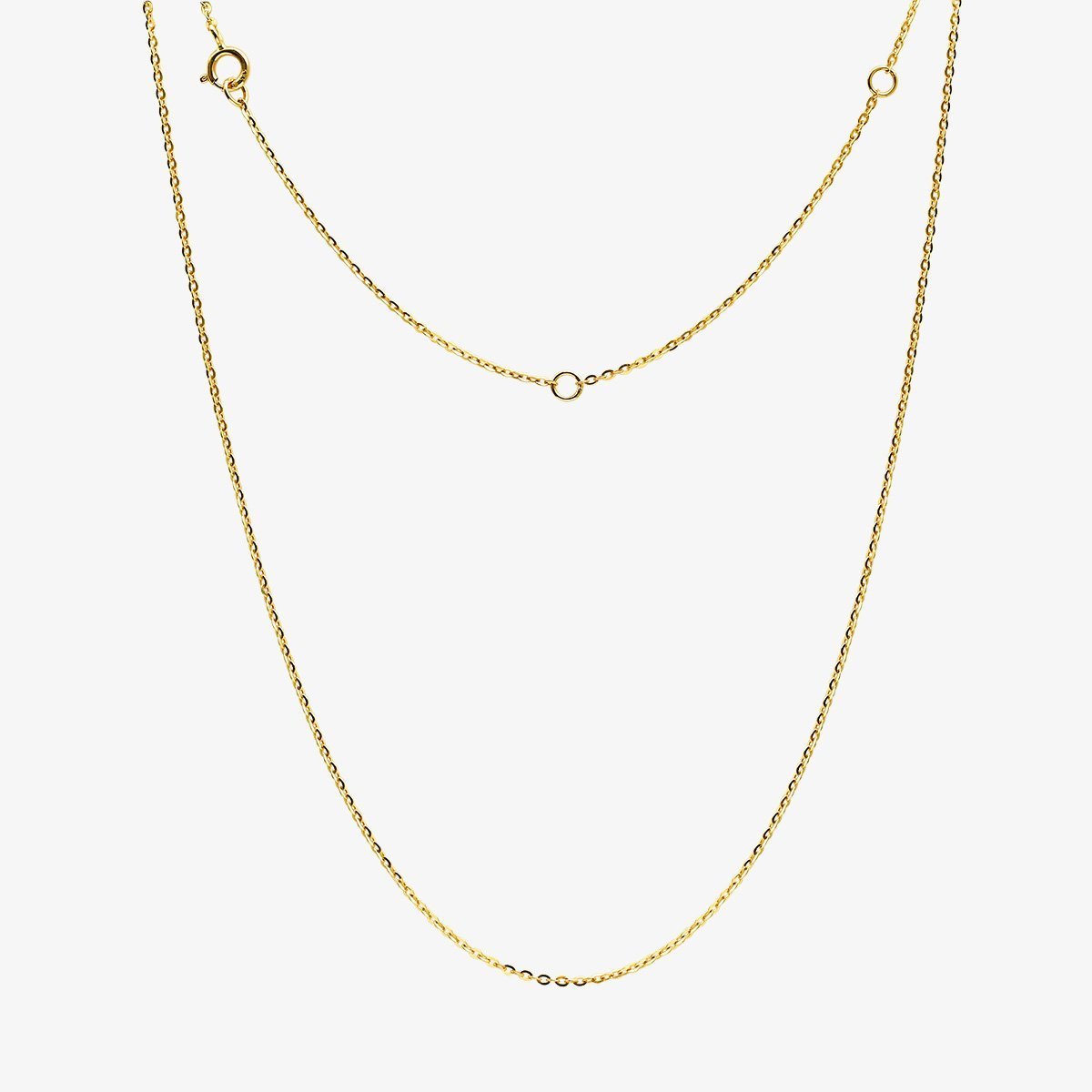 14K Yellow Gold Diamond Pavé Square Cushion Pendant Necklace for Women - Elegant Jewelry Gift for Anniversary, Wedding & Special Occasions