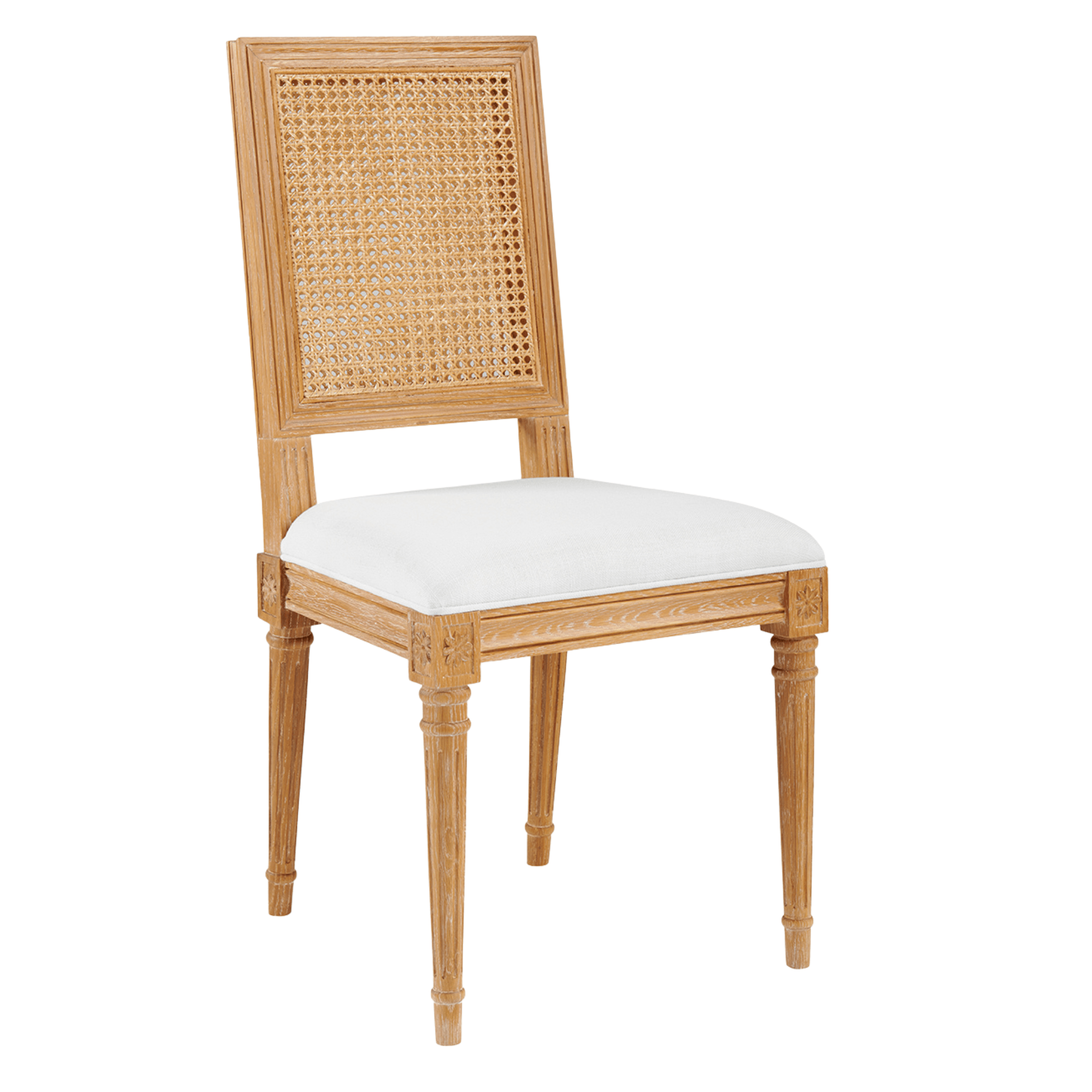 Annette Side Chair - Modern Accent Chair for Dining Room, Living Room & Office - Comfortable Upholstered Seat with Wooden Legs - Perfect for Home Decor & Small Spaces