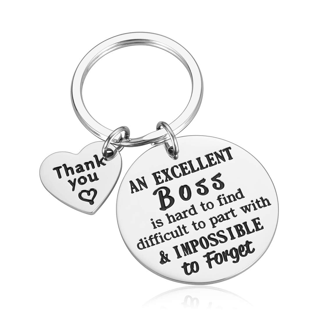 Premium Boss Appreciation Gifts for Women & Men - Thoughtful Going Away, Employee Thank You & Farewell Gifts - Coworker Retirement, Birthday & Mentor Keychain - Perfect Office Gift for Bosses, Colleagues & Team Members