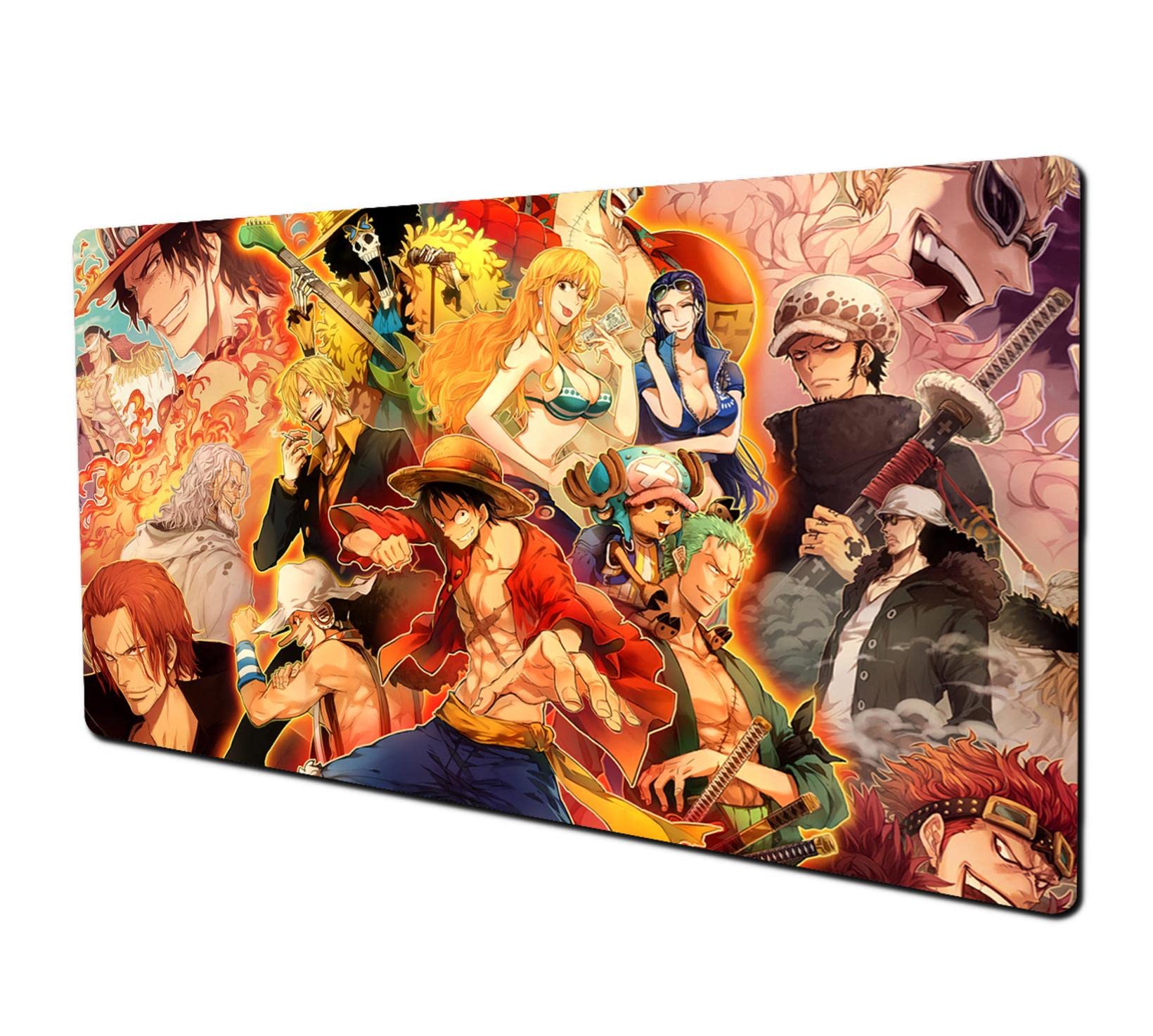Large Non-Slip Rubber Mouse Pad - Anime Gaming Mousepad with Waterproof Surface for Keyboard & Desk - Perfect for Gaming, Work, Office & Home Decor Computer Accessories | Ideal for PC, Laptop & Workstation Setup