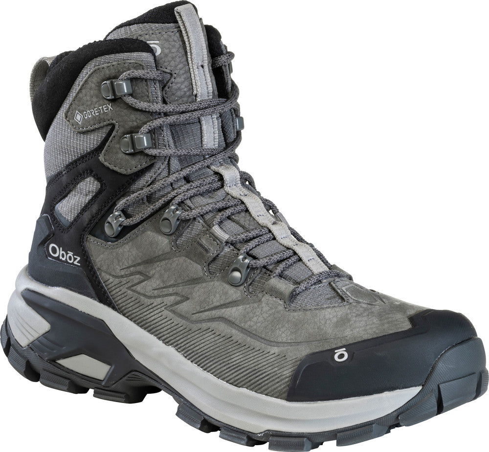Oboz Bridger Ridge Mid GTX Waterproof Hiking Boots for Men - Durable & Comfortable for Outdoor Adventures, Backpacking, and Trail Running