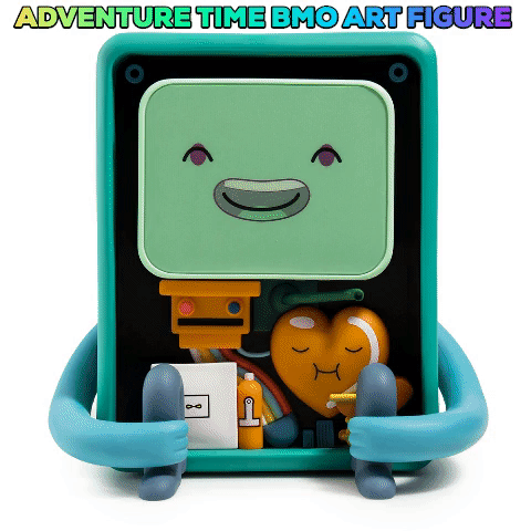 Adventure Time BMO Collectible Art Figure by Kidrobot - Limited Edition Pre-Order - Perfect for Anime Fans, Gaming Room Decor, and Cartoon Network Collectors