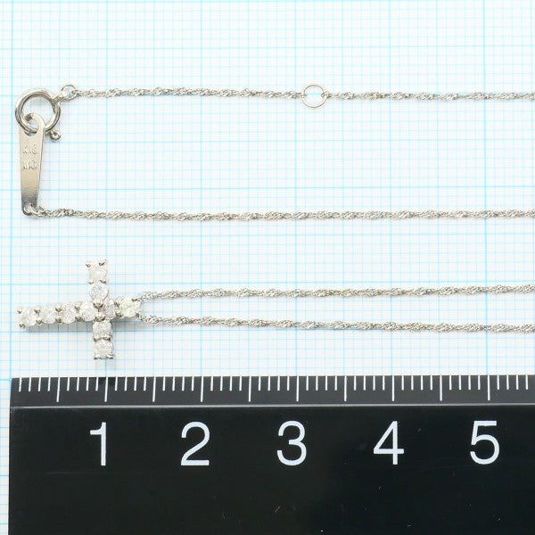 18K White Gold Diamond Necklace for Women - Elegant Pendant Jewelry Gift for Anniversary, Wedding & Special Occasions