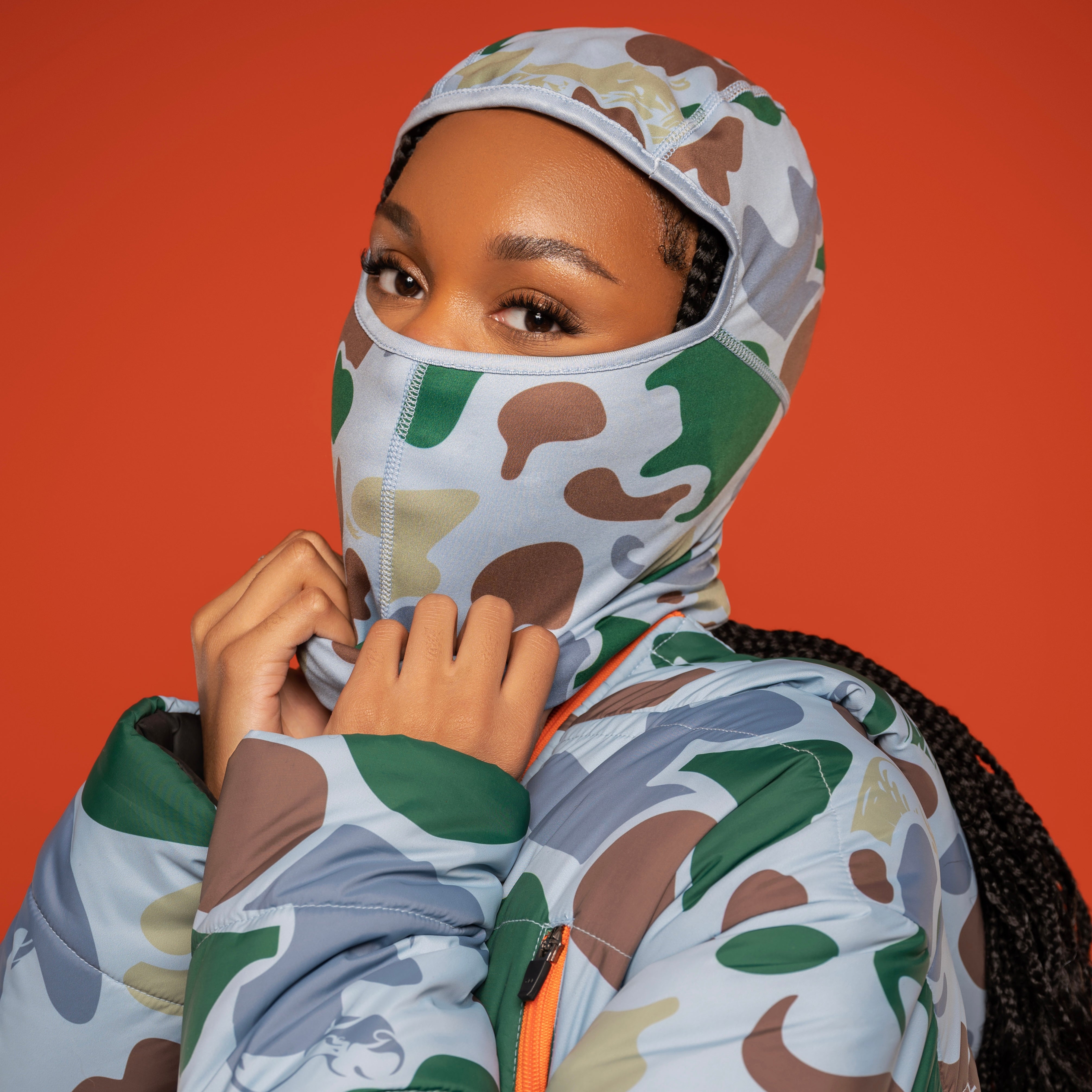 CAMO BALACLAVA TAN - Tactical Face Mask for Hunting, Airsoft & Outdoor Winter Activities