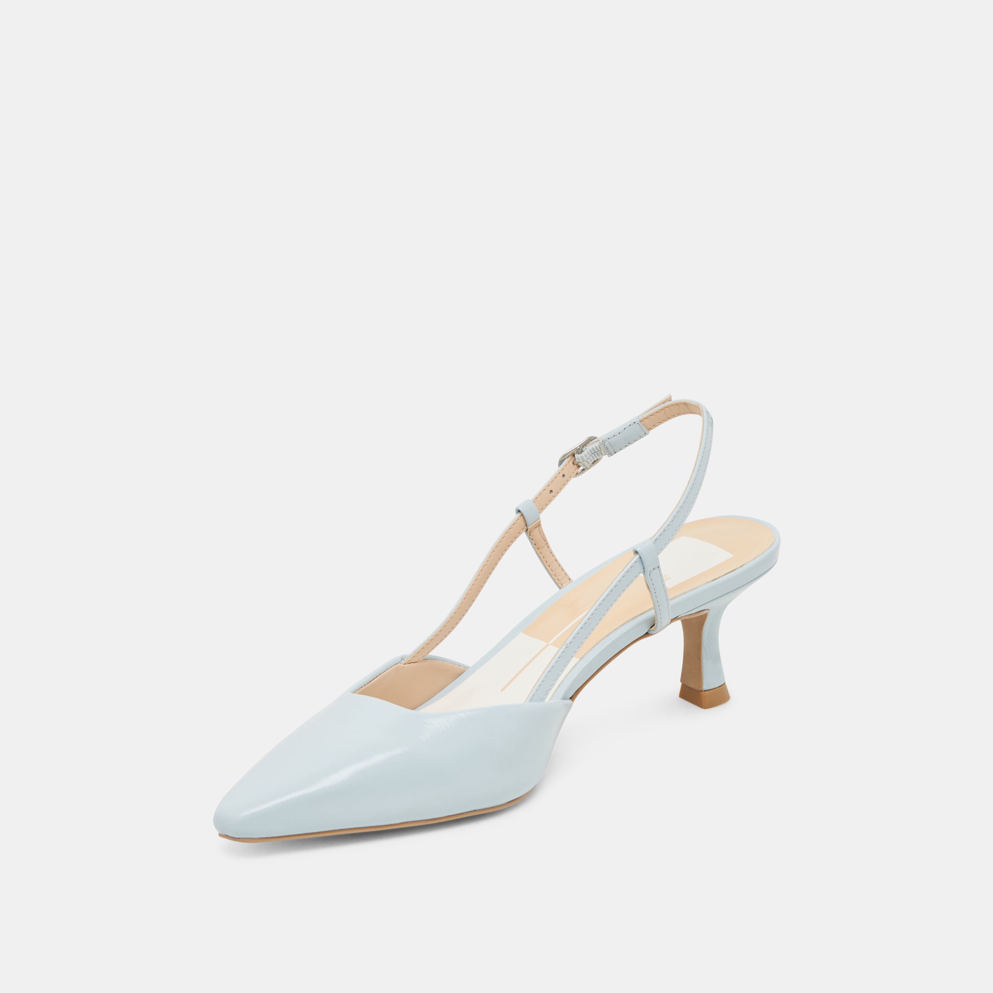 ODELA Women's High Heels - Ice Blue Genuine Leather Pumps for Party, Wedding & Evening Events