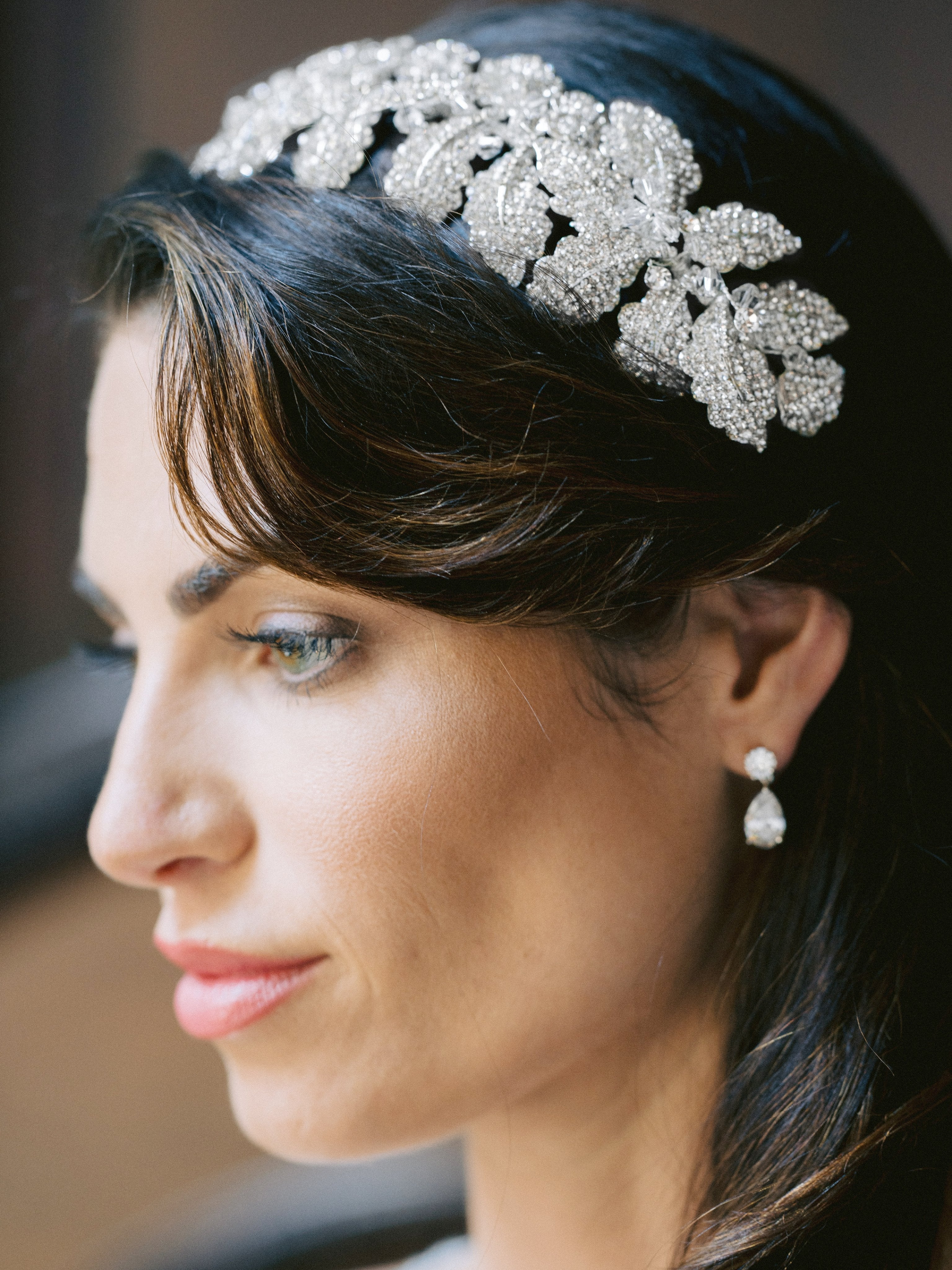 LAUREL Coronet Headpiece Tiara - Elegant Bridal Hair Accessory for Weddings, Prom & Special Events