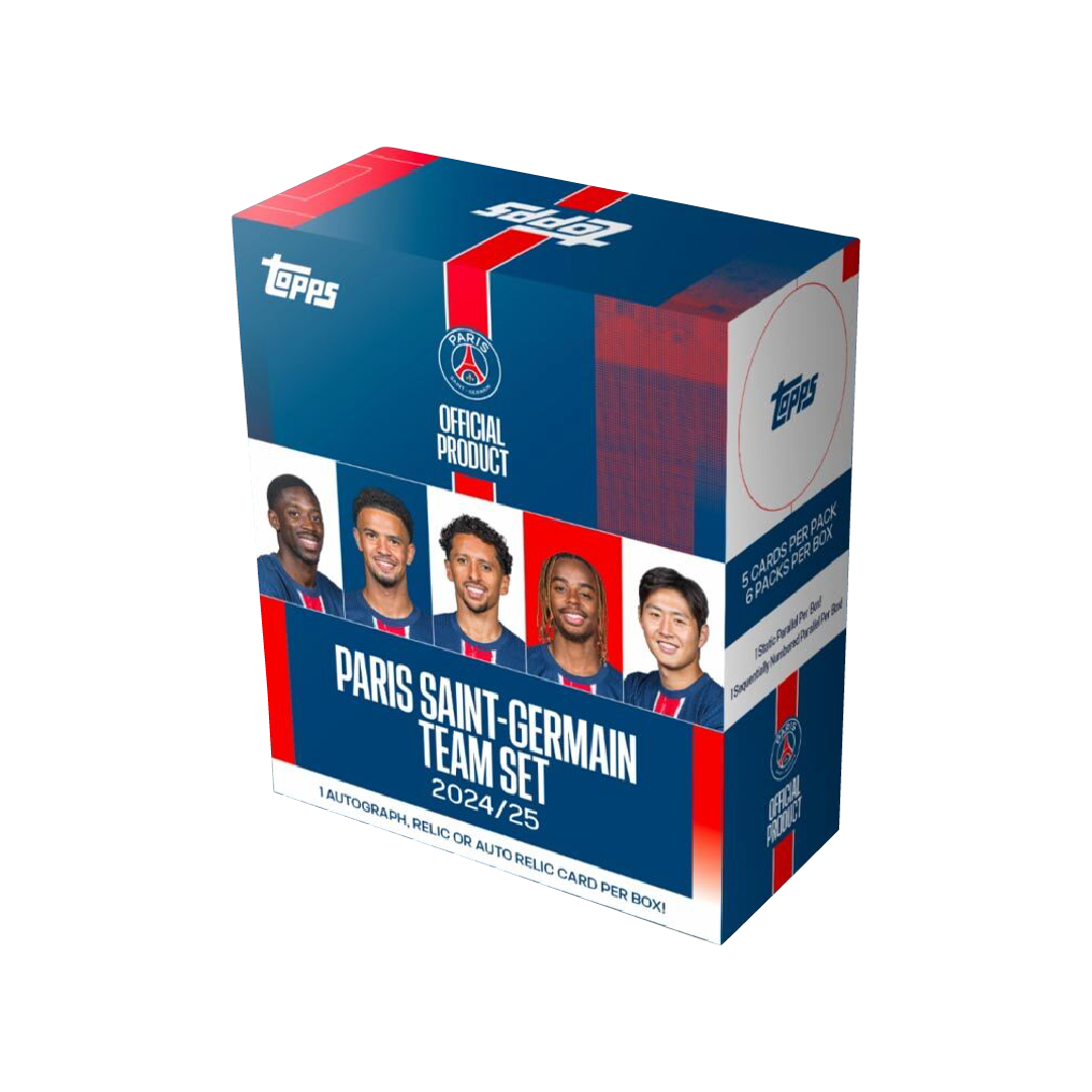 Topps Paris Saint Germain 2024/25 Team Set Soccer Trading Cards - Official PSG Player Collection for Collectors & Fans