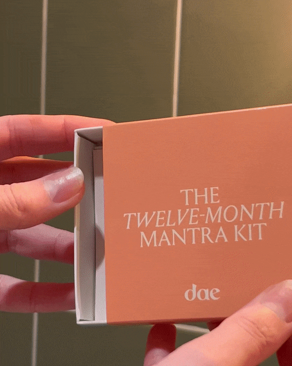 12 Month Mantra Kit - Daily Affirmation Cards for Meditation, Mindfulness & Self-Care | Perfect for Yoga, Stress Relief & Personal Growth
